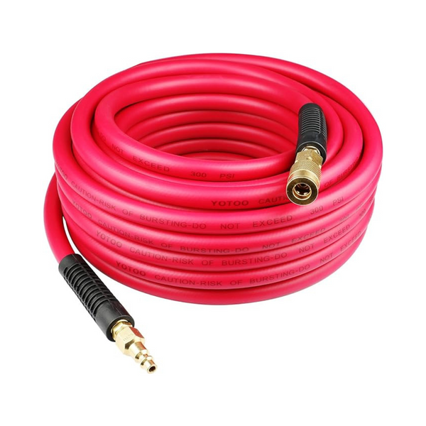 Yotoo 3/8" x 25ft 300 PSI Heavy Duty Lightweight Hybrid Air Hose