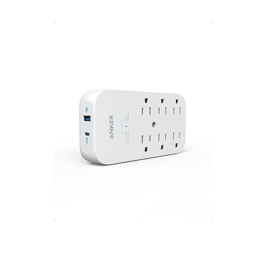 Anker Outlet Extender and USB Wall Charger with 6 Outlets