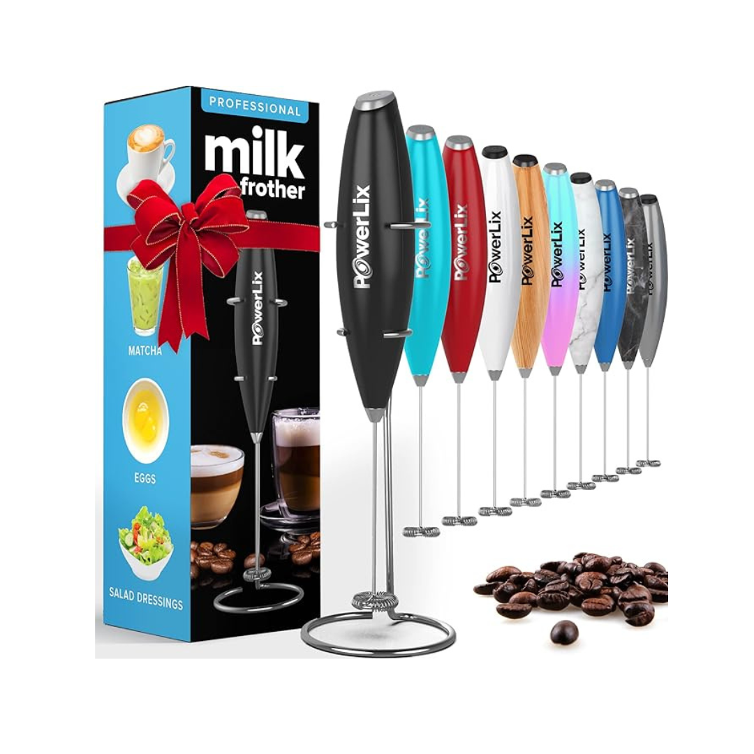 PowerLix Handheld Battery Operated Electric Milk Frother