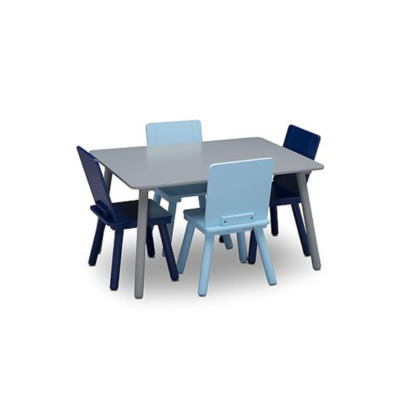 Delta Children Kids Table and Chair Set (4 Chairs Included)