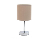Simple Designs 11.9" Mini Basic Table Lamp with Fabric Shade