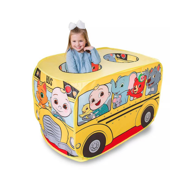 Sunny Days Entertainment Musical Yellow School Bus Pop Up Tent