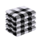 4-Pack 100% Cotton Buffalo Plaid Kitchen Towels