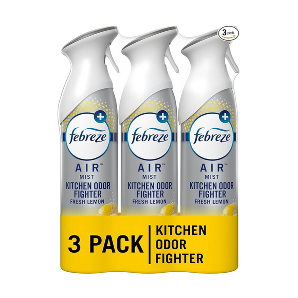 Febreze Room Air Fresheners, Fresh Lemon Scent (Pack of 3)