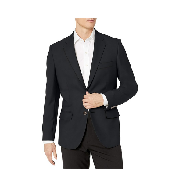 Amazon Essentials Men's Long-Sleeve Classic-fit Button-Front Stretch Blazer