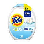 112-Count Tide PODS Free and Gentle Laundry Detergent Soap Pacs