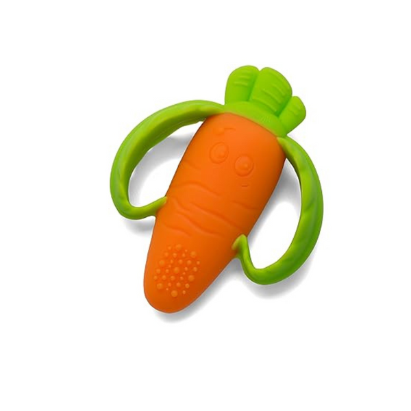 Infantino Lil' Nibble Carrot Silicone Soft-Textured Teethers