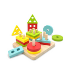 TOLOLO Wooden Sorting & Stacking Montessori Educational Learning Toys