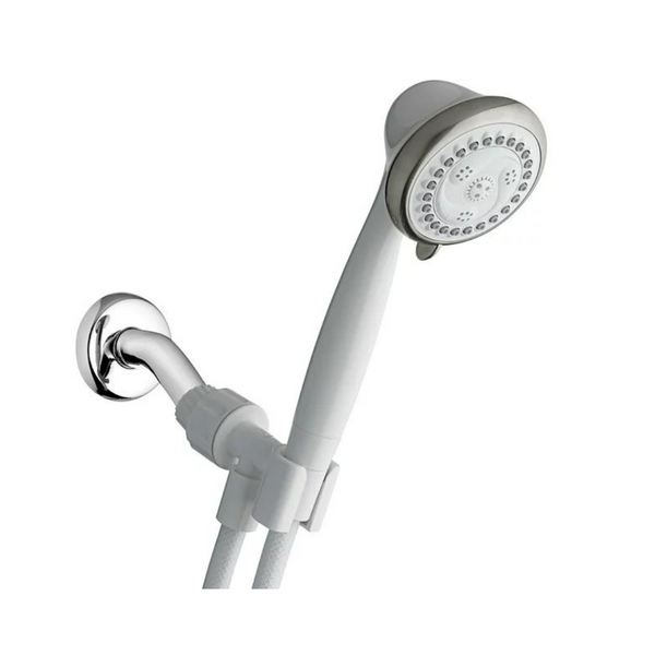 Waterpik 6-Mode 1.8GPM PowerSpray + Hand Held Shower Head (White)