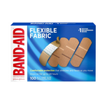 Band-Aid Brand Flexible Fabric Adhesive Bandages, 100 Count