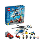 LEGO City Police Helicopter Chase Building Toy Set (212 Pieces)