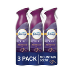 Febreze Spray Air Freshener, Mountain Scent Air Effects, Pack of 3
