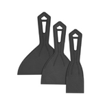 3-Pack Warner Plastic Putty Knives (Black, ‎8150)