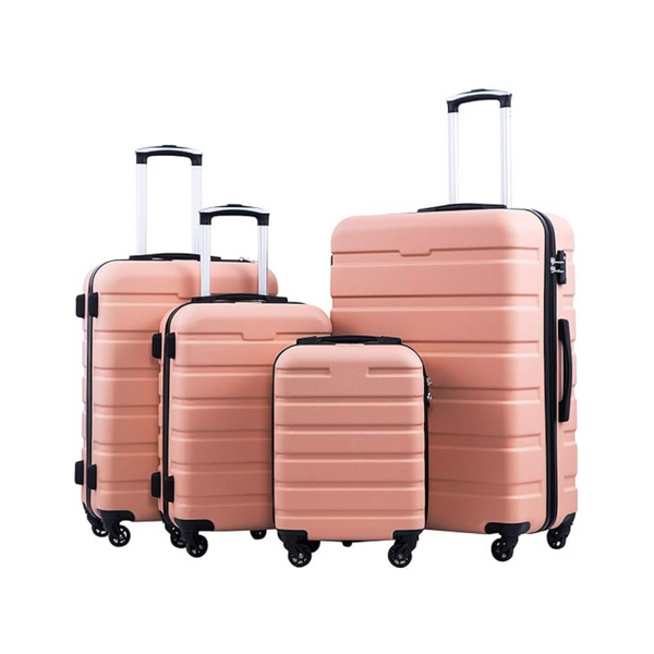 4-Piece Coolife Spinner Hardshell Lightweight Luggage Set
