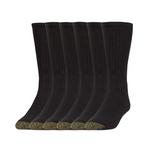 GOLDTOE Men’s Harrington Crew Socks, 6-Pairs