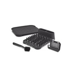 4-Piece Rubbermaid Antimicrobial Kitchen Sink Set (Raven Grey)