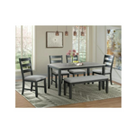 Picket House Furnishings 6-Piece Kona Gray Dining Set