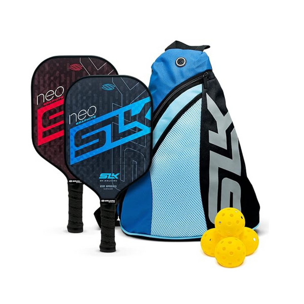 SLK by Selkirk Multilayer Fiberglass & Graphite Pickleball Paddles Set