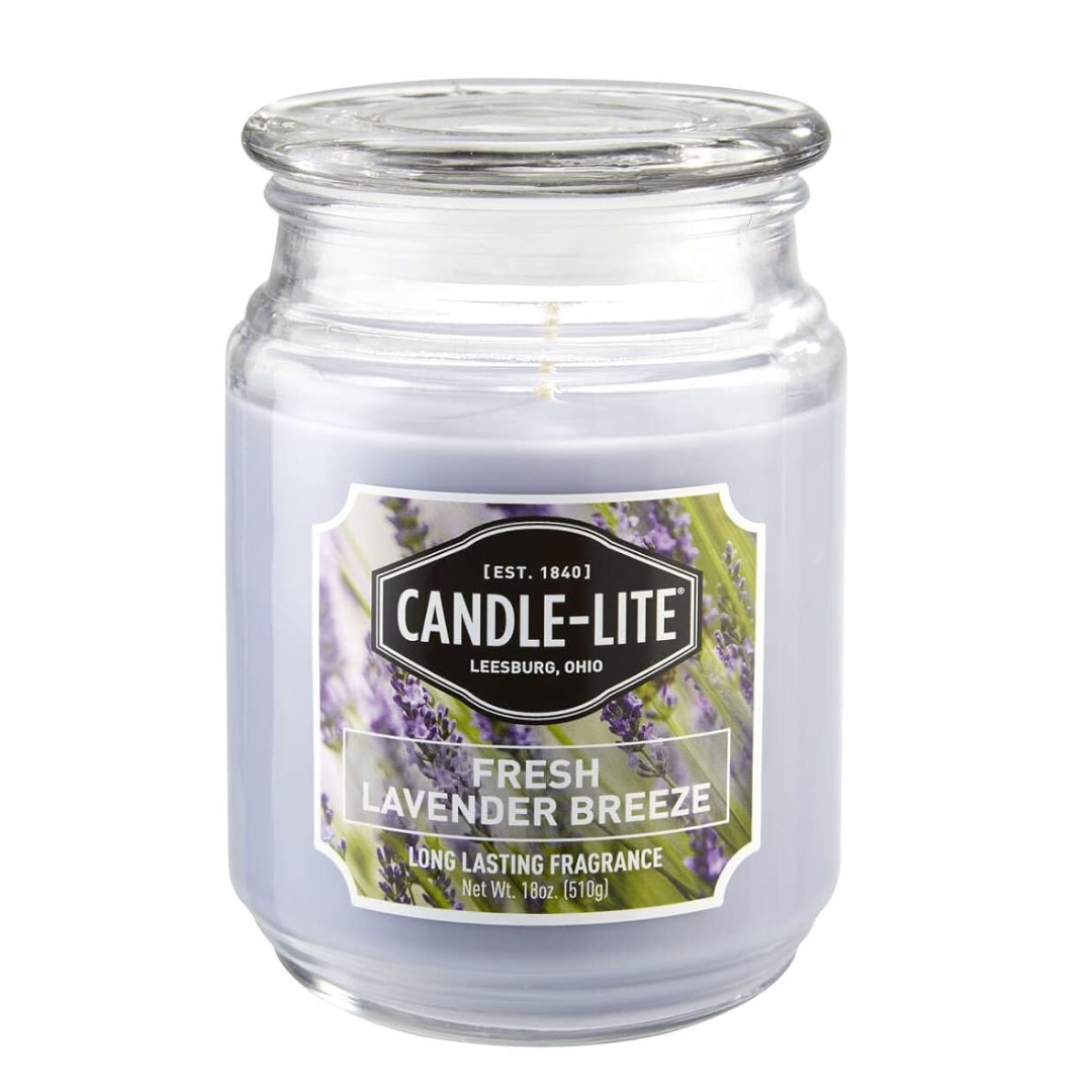 Candle-lite Lavender Breeze Fragrance Scented Candle (18oz)
