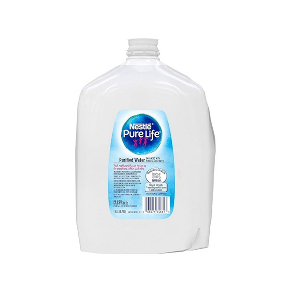 Pure Life Purified Plastic Bottled Water Jug, 1 Gallon