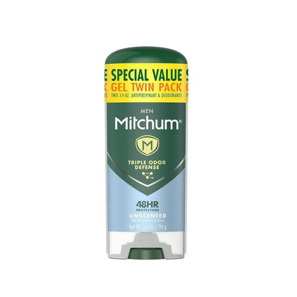 2-Pack Mitchum Antiperspirant Triple Odor Deodorant Stick, 3.4 oz