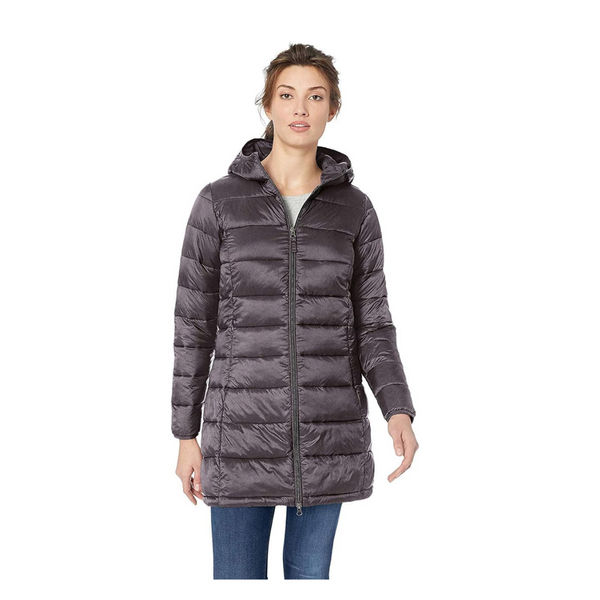 Amazon Essentials Women's Lightweight Water-Resistant Hooded Puffer Coat