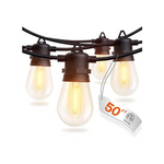 Addlon 50ft LED Outdoor String Lights with Edison Shatterproof Bulbs