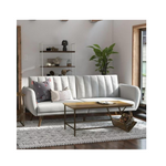 Novogratz Brittany Futon, Cool Gray Linen
