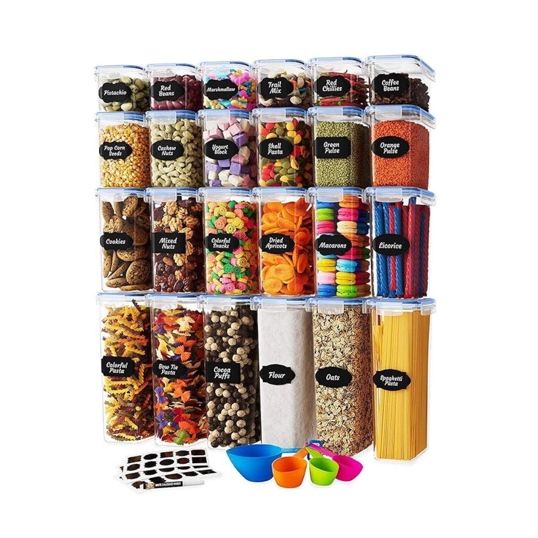 24-Pack Chef's Path Airtight Food Storage Containers Set with Lids