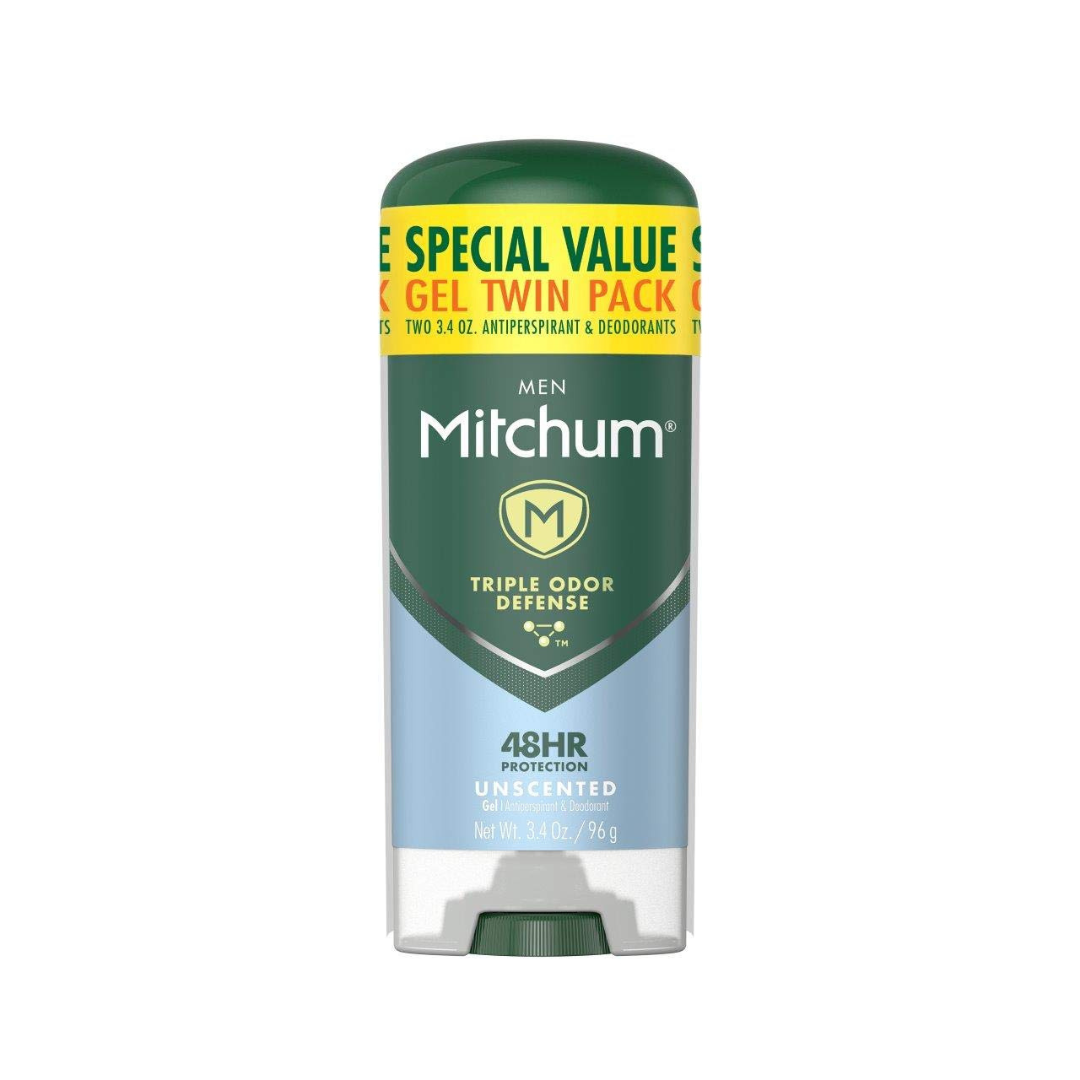 2-Pack Mitchum Antiperspirant Triple Odor Deodorant Stick, 3.4 oz