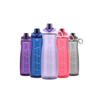 Pogo Plastic Water Bottle with Chug Lid and Carry Handle, 40oz