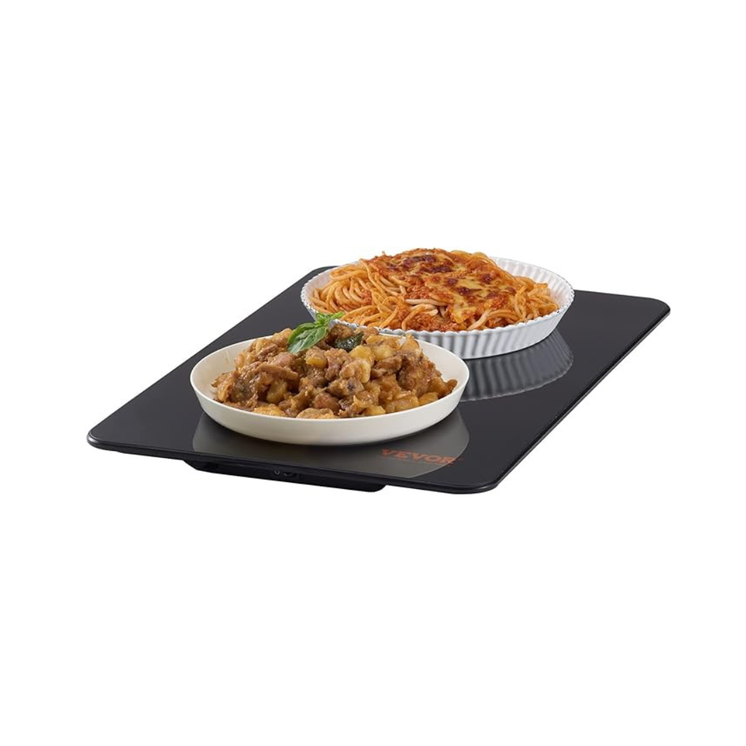 Vevor (16.5" x 11") Portable Tempered Glass Electric Food Warming Tray