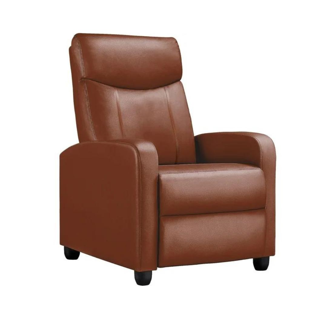 Comhoma Push Back Theater Adjustable Recliner with Footrest