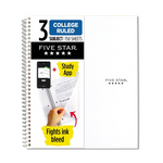 Five Star 3 Subject Spiral Notebook