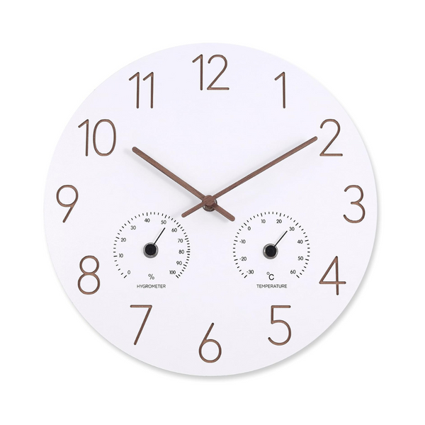 Vigorwise 12" Wooden Frame Wall Clock