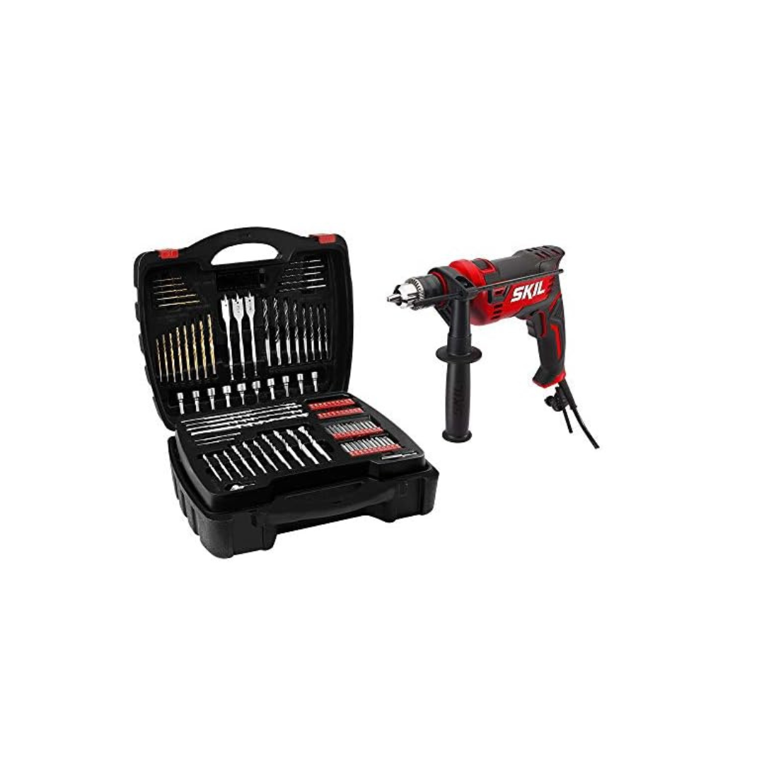 Skil 7.5 Amp 1/2-in Corded Hammer Drill with 100pcs Drill Bit Set