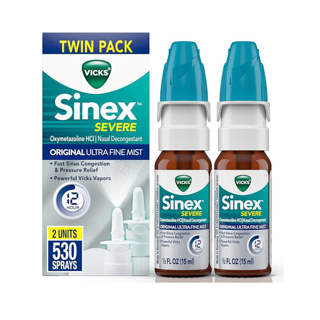 2-Pack Vicks Sinex SEVERE Nasal Spray