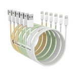 6-Pack Fast Charging Long Lightning Cable