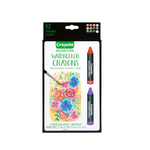 12-Count Crayola Signature Watercolor Crayon Sticks & Paintbrush