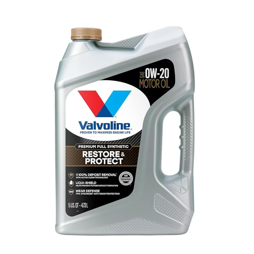 Valvoline 5 QT Restore & Protect Full Synthetic 0W-20 Motor Oil
