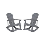 2-Set Flash Furniture Savannah All Weather Adirondack Rocking Chairs