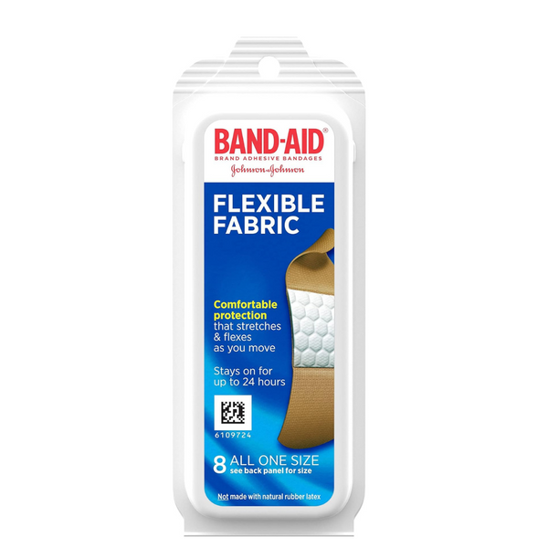 Band-Aid Brand Flexible Fabric Adhesive Bandages All One Size (8 ct)