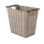 Whitmor Waste Basket with Wood Handles