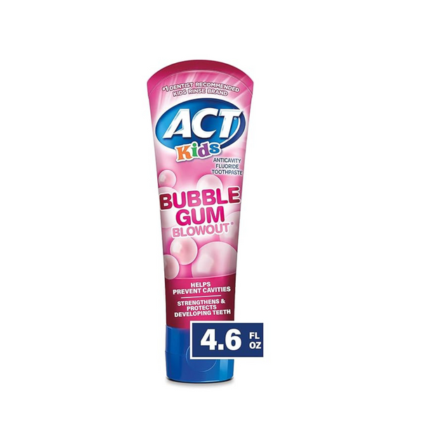 Act Kid's Bubblegum Blowout Toothpaste, 4.6 Ounce