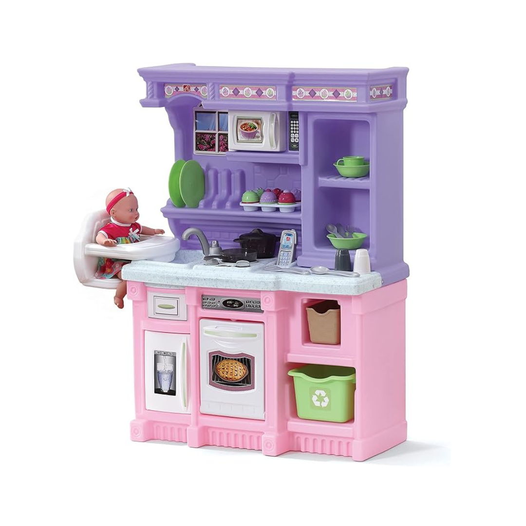 Step2 Little Baker’s Kitchen  Pink & Purple Play Kitchen with Baking Set