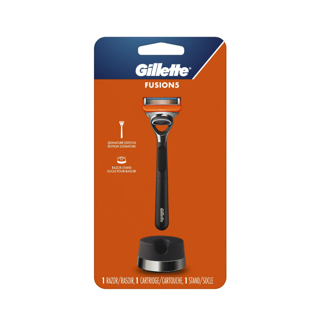 Gillette Fusion5 Signature Edition Razor Handle, Stand, and 1 Blade Refill + $3 Walmart Cash