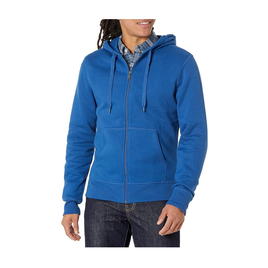 Amazon Essentials Men's Full-Zip Hooded Fleece Sweatshirt (Various)