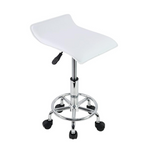Kktoner Square Height Adjustable Rolling Stool