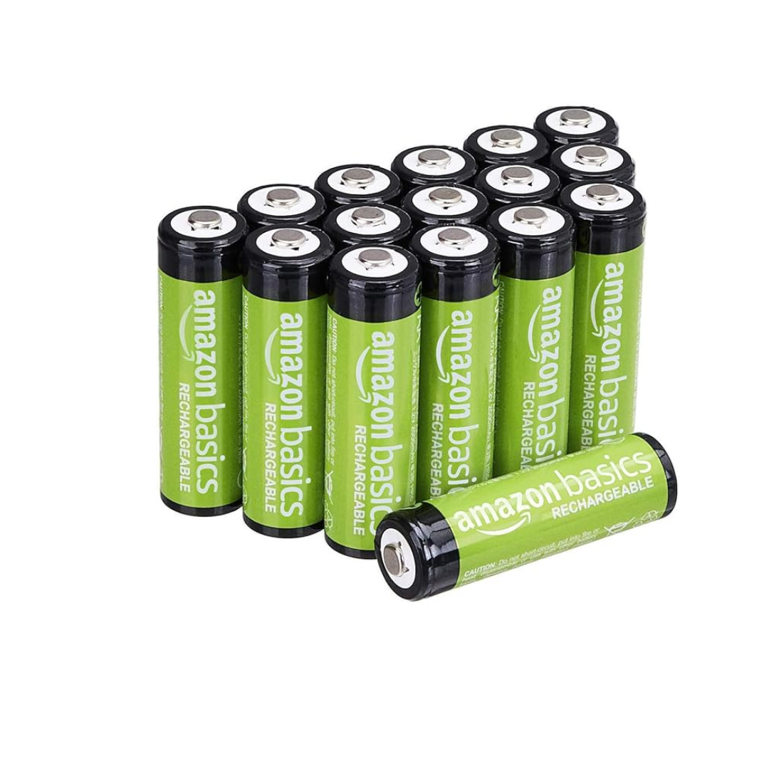 16-Pack AmazonBasics AA Rechargeable Batteries