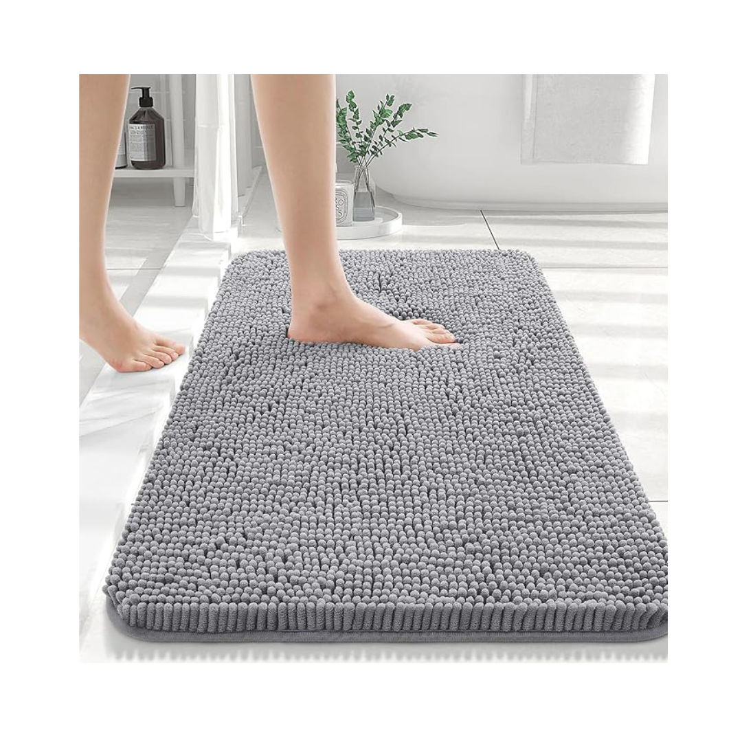 Extra Soft Absorbent Chenille Bath Rugs